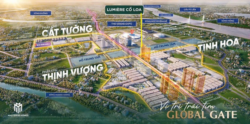 Lumière Series Cổ Loa – dòng căn hộ hạng sang của Masterise tại Vinhomes Global Gate Cổ Loa Đông  Anh