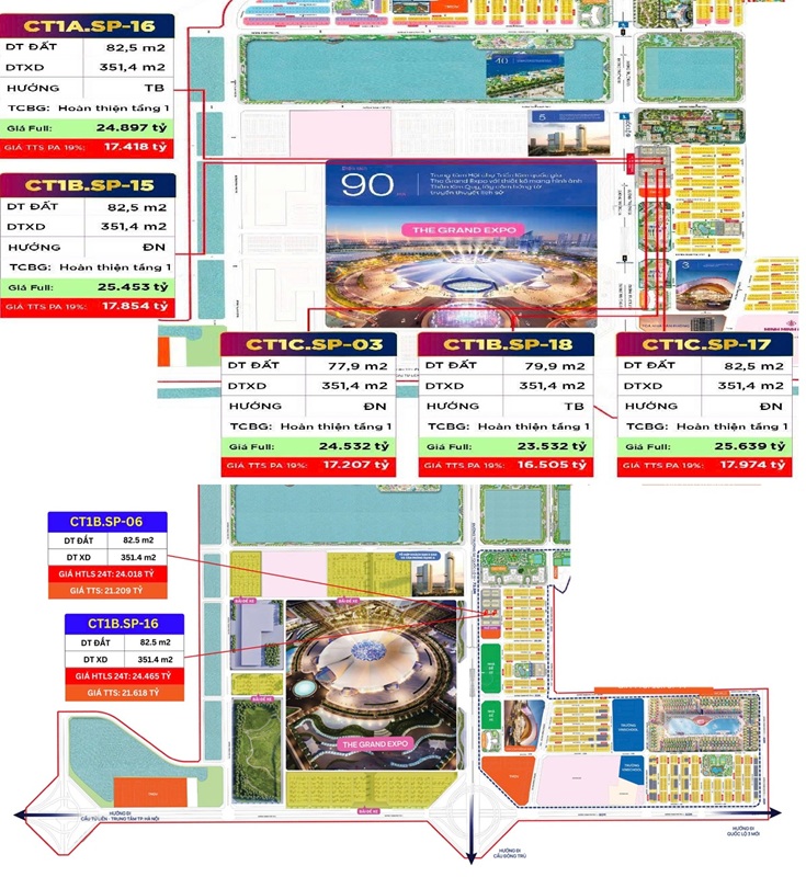 Bán khu phố Expo Vinhomes Global Gate Cổ Loa Đông Anh