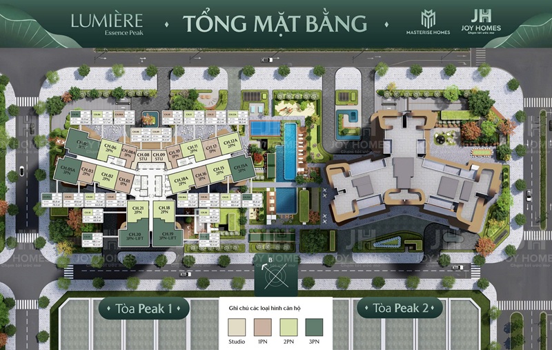 Căn hộ LUMIÈRE Essence Peak 1 Vinhomes Global Gate