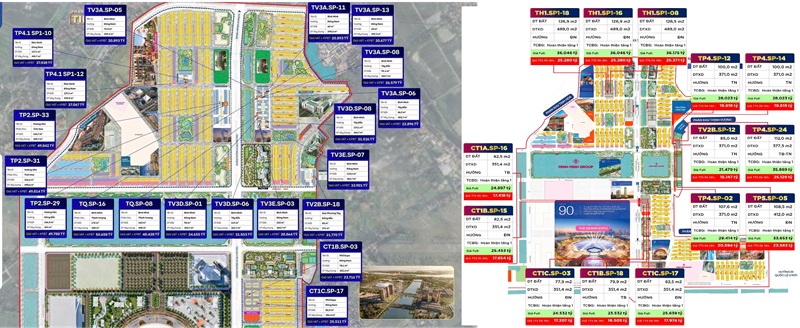 So sánh Hoàng Hôn- Expo – Sao Phương Tây – Bình Minh – Đảo Xanh - Phố xanh.