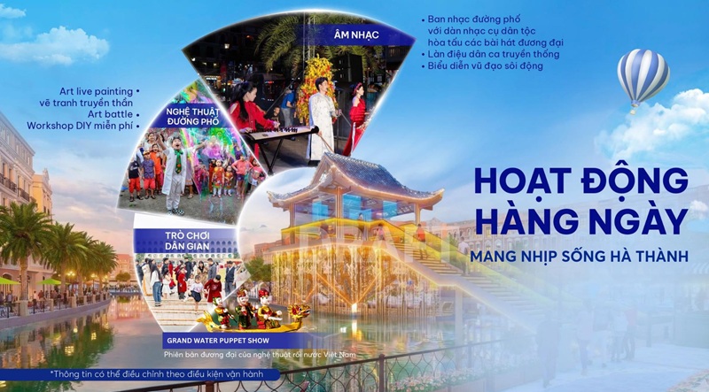 Hoạt động kinh doanh Shophouse Vincom Collection Grand Bazaar mở bán