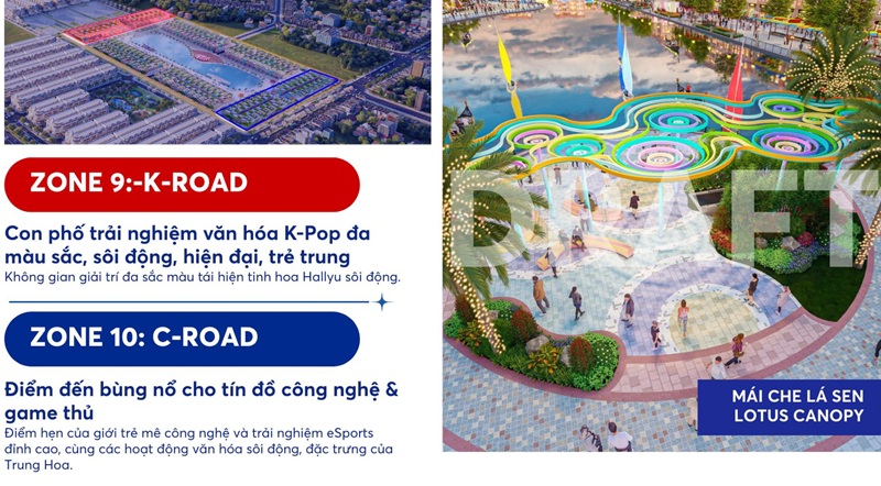 Phố K Road và C Road Vincom Collection Grand Bazaar Vinhomes Global Gate – Đông Anh, Hà Nội