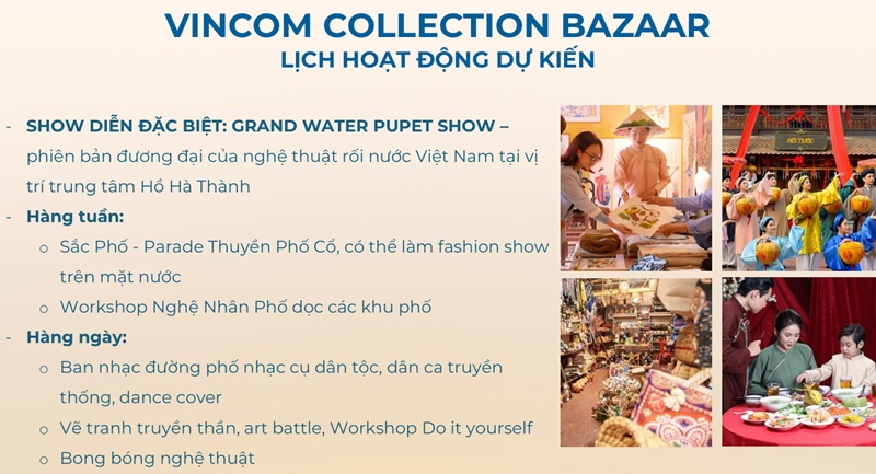 Sự kiện hoạt động Vincom Collection Grand Bazaar