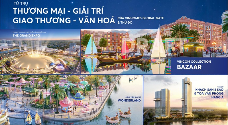 Vincom Grand Bazaar – trung tâm thương mại mở của Vinhomes Global Gate