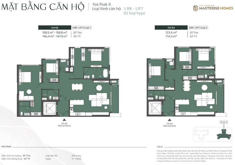 Căn 114m2 và 146m2