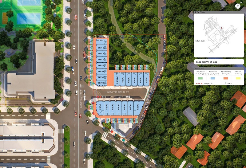 Mặt bằng khu Phố Nhiệt Đới Vinhomes Global Gate Đông Anh